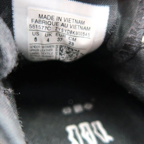 Converse Shoes Womens 6 Sneakers All Star Ox Leather Metallic High Line Shroud - Picture 8 of 16